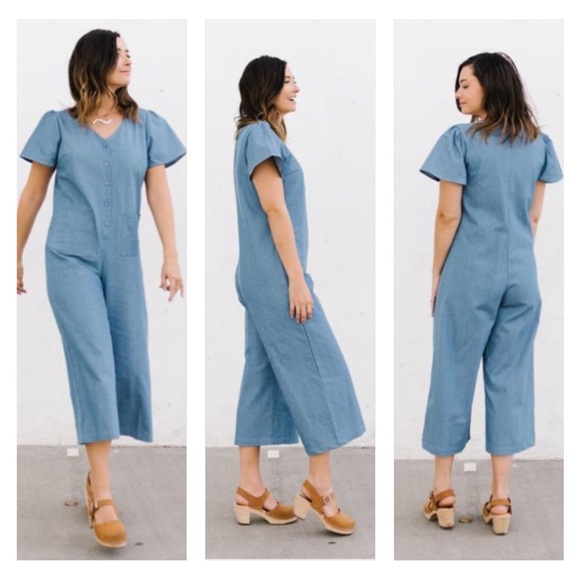 Hayden Pants - Hayden Los Angeles Chambray Jumpsuit